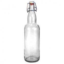 Бутыль с бугельной крышкой 0,75 литра (прозрачная) - фото 5307