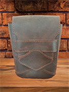 Сумка чехол на пояс из натуральной кожи (коричневая) 2059