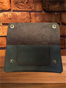 Кошелек из натуральной кожи наличные, 2 карты. Коричневый 2088